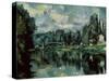 The Banks of Marne at Creteil-Paul Cézanne-Stretched Canvas