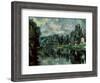 The Banks of Marne at Creteil-Paul Cézanne-Framed Art Print