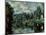 The Banks of Marne at Creteil-Paul Cézanne-Mounted Art Print