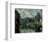 The Banks of Marne-Paul Cézanne-Framed Art Print