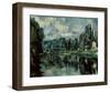 The Banks of Marne-Paul Cézanne-Framed Art Print
