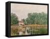 The Banks of the Canal at Moret-Sur-Loing, 1892-Alfred Sisley-Framed Stretched Canvas