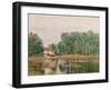 The Banks of the Canal at Moret-Sur-Loing, 1892-Alfred Sisley-Framed Giclee Print