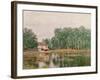 The Banks of the Canal at Moret-Sur-Loing, 1892-Alfred Sisley-Framed Giclee Print