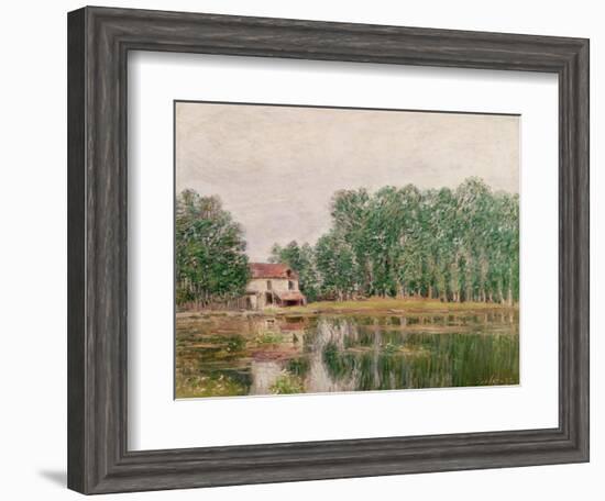 The Banks of the Canal at Moret-Sur-Loing, 1892-Alfred Sisley-Framed Giclee Print