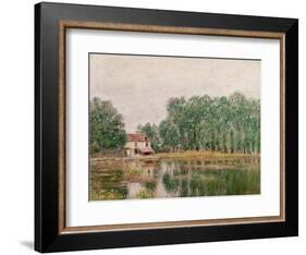 The Banks of the Canal at Moret-Sur-Loing, 1892-Alfred Sisley-Framed Giclee Print