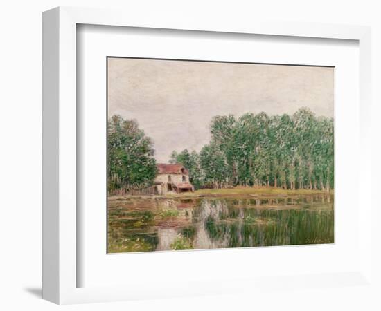 The Banks of the Canal at Moret-Sur-Loing, 1892-Alfred Sisley-Framed Giclee Print