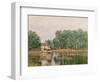 The Banks of the Canal at Moret-Sur-Loing, 1892-Alfred Sisley-Framed Giclee Print