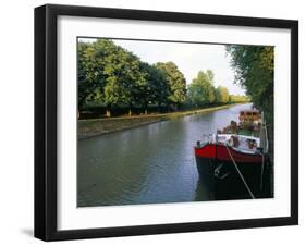 The Banks of the Canal, Canal Du Midi, Unesco Wiorld Heritage Site, Languedoc Roussillon-Bruno Barbier-Framed Photographic Print