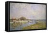 The Banks of the Loing at Saint-Mammes, 1884-Alfred Sisley-Framed Stretched Canvas