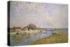 The Banks of the Loing at Saint-Mammes, 1884-Alfred Sisley-Stretched Canvas