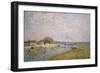 The Banks of the Loing at Saint-Mammes, 1884-Alfred Sisley-Framed Giclee Print