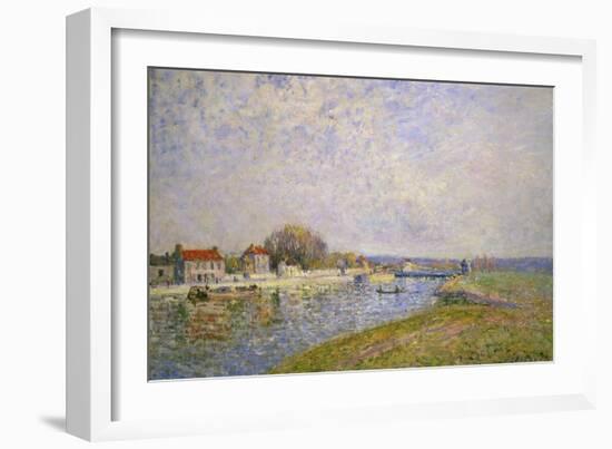 The Banks of the Loing at Saint-Mammes, 1884-Alfred Sisley-Framed Giclee Print