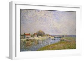 The Banks of the Loing at Saint-Mammes, 1884-Alfred Sisley-Framed Giclee Print