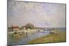 The Banks of the Loing at Saint-Mammes, 1884-Alfred Sisley-Mounted Giclee Print