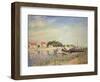 The Banks of the Loing at Saint-Mammes, 1885-Alfred Sisley-Framed Premium Giclee Print