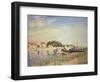 The Banks of the Loing at Saint-Mammes, 1885-Alfred Sisley-Framed Premium Giclee Print