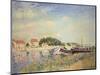 The Banks of the Loing at Saint-Mammes, 1885-Alfred Sisley-Mounted Premium Giclee Print