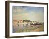 The Banks of the Loing at Saint-Mammes, 1885-Alfred Sisley-Framed Giclee Print