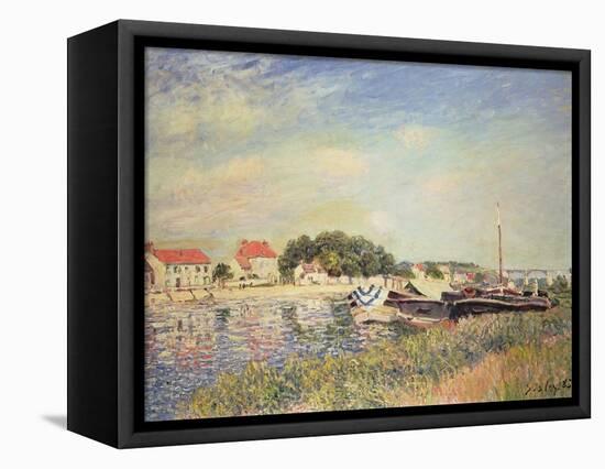 The Banks of the Loing at Saint-Mammes, 1885-Alfred Sisley-Framed Stretched Canvas