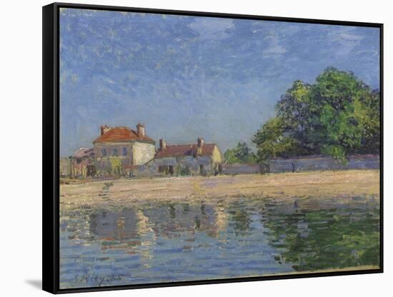 The Banks of the Loing, Saint-Mammes, 1885-Alfred Sisley-Framed Stretched Canvas