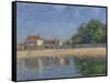 The Banks of the Loing, Saint-Mammes, 1885-Alfred Sisley-Framed Stretched Canvas