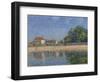 The Banks of the Loing, Saint-Mammes, 1885-Alfred Sisley-Framed Giclee Print