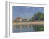 The Banks of the Loing, Saint-Mammes, 1885-Alfred Sisley-Framed Giclee Print