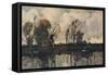 'The Banks of the Loir', c1900-William Alfred Gibson-Framed Stretched Canvas