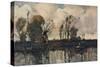 'The Banks of the Loir', c1900-William Alfred Gibson-Stretched Canvas