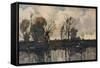 'The Banks of the Loir', c1900-William Alfred Gibson-Framed Stretched Canvas