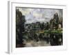 The Banks of the Marne, 1888-1895-Paul Cézanne-Framed Giclee Print