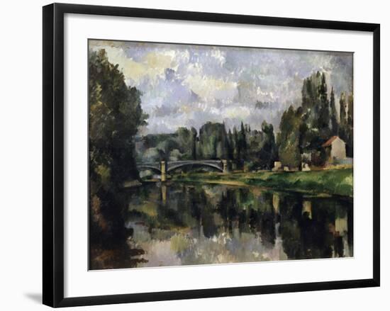 The Banks of the Marne, 1888-1895-Paul Cézanne-Framed Giclee Print