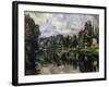 The Banks of the Marne, 1888-1895-Paul Cézanne-Framed Giclee Print