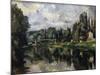 The Banks of the Marne, 1888-1895-Paul Cézanne-Mounted Giclee Print