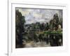 The Banks of the Marne, 1888-1895-Paul Cézanne-Framed Giclee Print