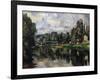 The Banks of the Marne, 1888-1895-Paul Cézanne-Framed Giclee Print