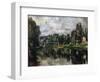 The Banks of the Marne, 1888-1895-Paul Cézanne-Framed Premium Giclee Print