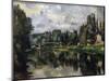 The Banks of the Marne, 1888-1895-Paul Cézanne-Mounted Premium Giclee Print