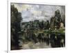 The Banks of the Marne, 1888-1895-Paul Cézanne-Framed Giclee Print