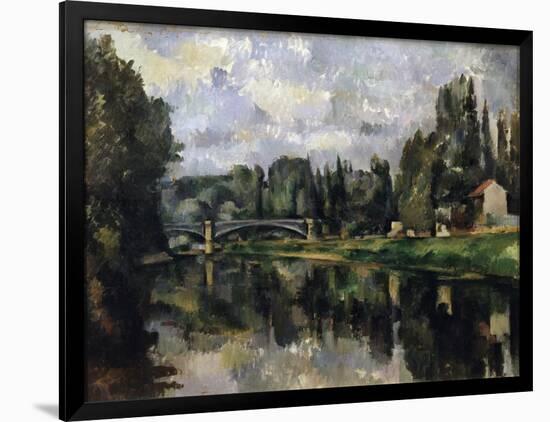 The Banks of the Marne, 1888-1895-Paul Cézanne-Framed Giclee Print