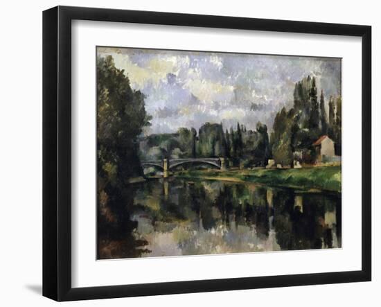 The Banks of the Marne, 1888-1895-Paul Cézanne-Framed Giclee Print