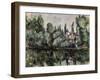 The Banks of the Marne, 1888-Paul C?zanne-Framed Giclee Print