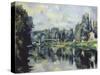 The Banks of the Marne at Creteil, C. 1880-Paul Cézanne-Stretched Canvas