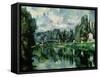 The Banks of the Marne at Creteil, circa 1888-Paul C?zanne-Framed Stretched Canvas