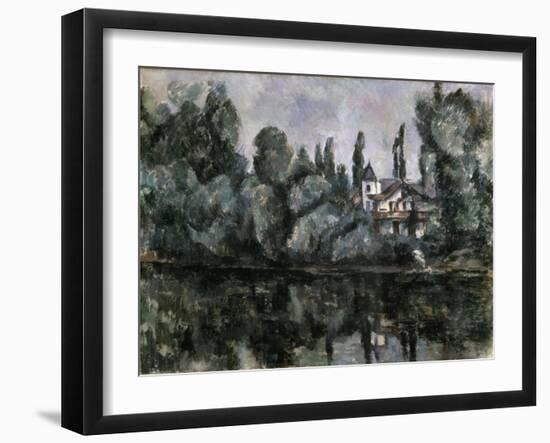 The Banks of the Marne (Villa on the Bank of a Rive), 1888-Paul Cézanne-Framed Giclee Print