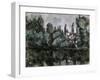 The Banks of the Marne (Villa on the Bank of a Rive), 1888-Paul Cézanne-Framed Giclee Print