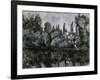 The Banks of the Marne (Villa on the Bank of a Rive), 1888-Paul Cézanne-Framed Giclee Print