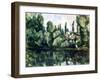 The Banks of the Marne, Villa on the Bank of a River, C1888-Paul Cézanne-Framed Giclee Print