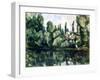 The Banks of the Marne, Villa on the Bank of a River, C1888-Paul Cézanne-Framed Giclee Print